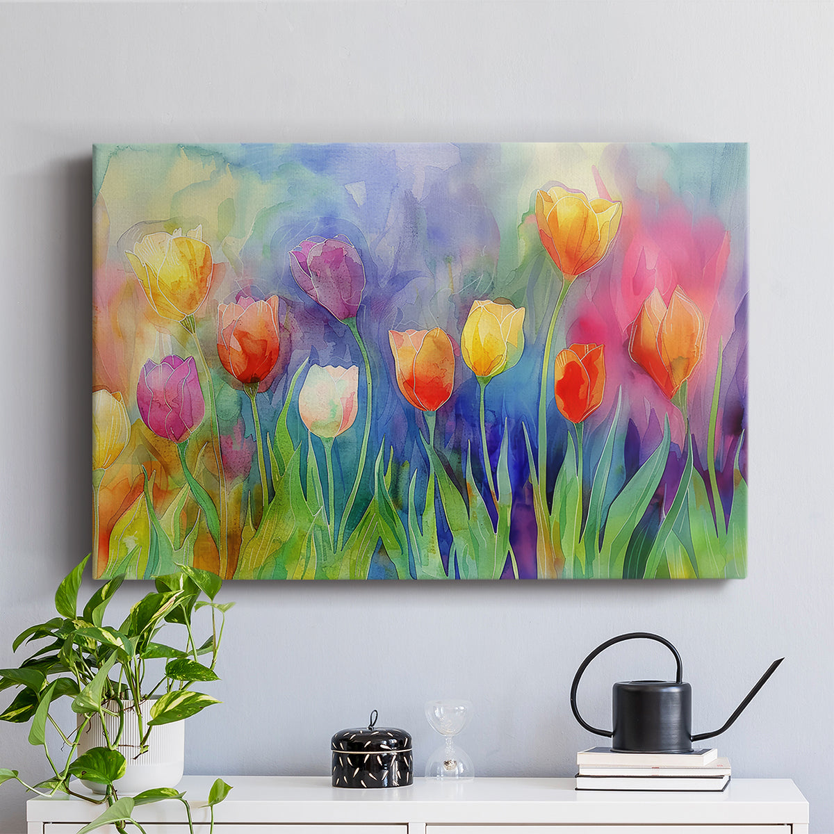 Floral Watercolor II - Canvas Art Print