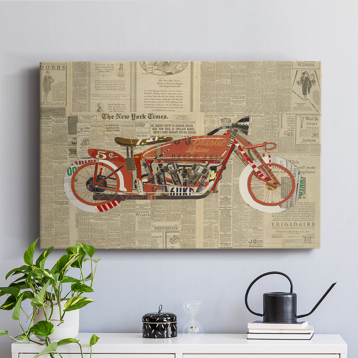 Vintage Red - Canvas Art Print