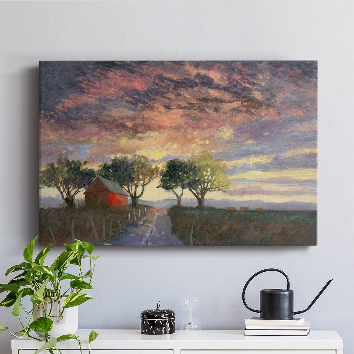 Fire in the Sky - Canvas Art Print