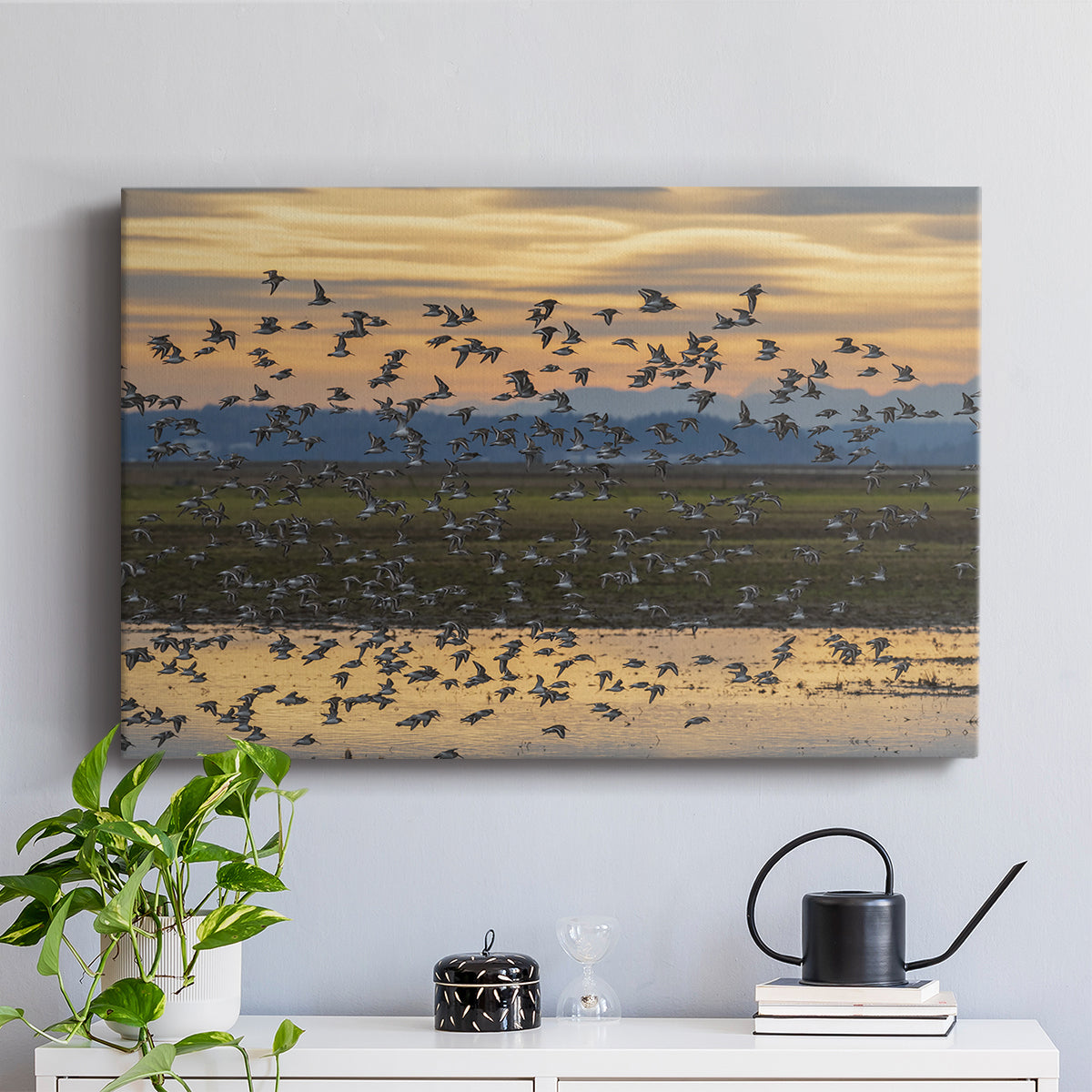 Sunset Flight - Canvas Art Print
