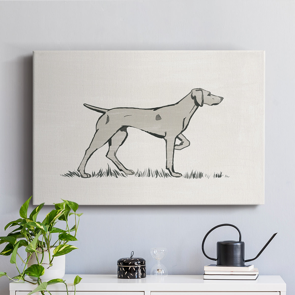 Neutral Pointer I - Canvas Art Print