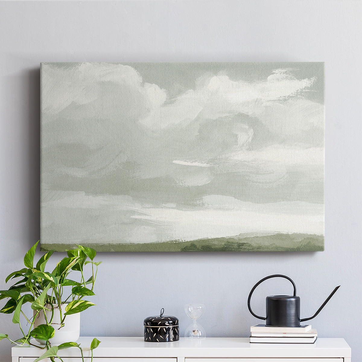 Gray Stone Sky III - Canvas Art Print