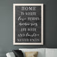 Love Resides - Premium Canvas Framed in Barnwood - Ready to Hang