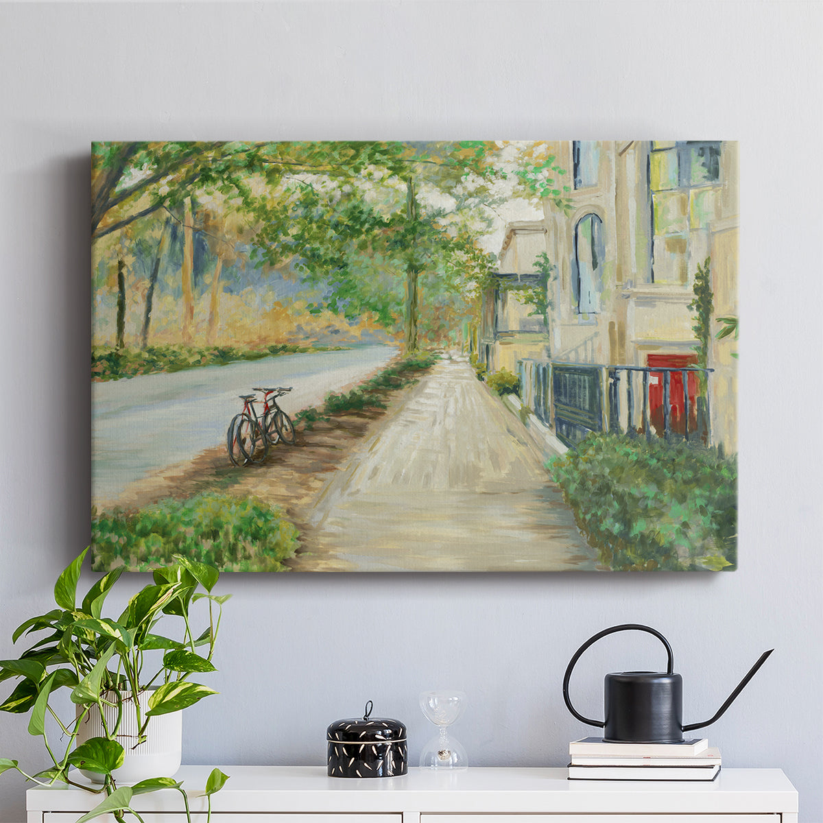 Sunny Side Of The Street - Canvas Art Print