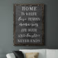 Love Resides - Premium Canvas Framed in Barnwood - Ready to Hang