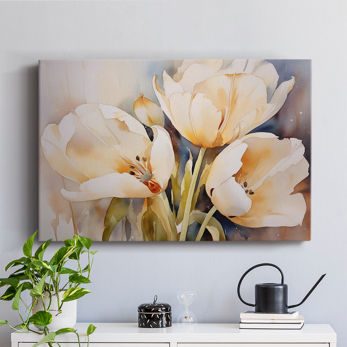Floral Watercolor XXVII - Canvas Art Print