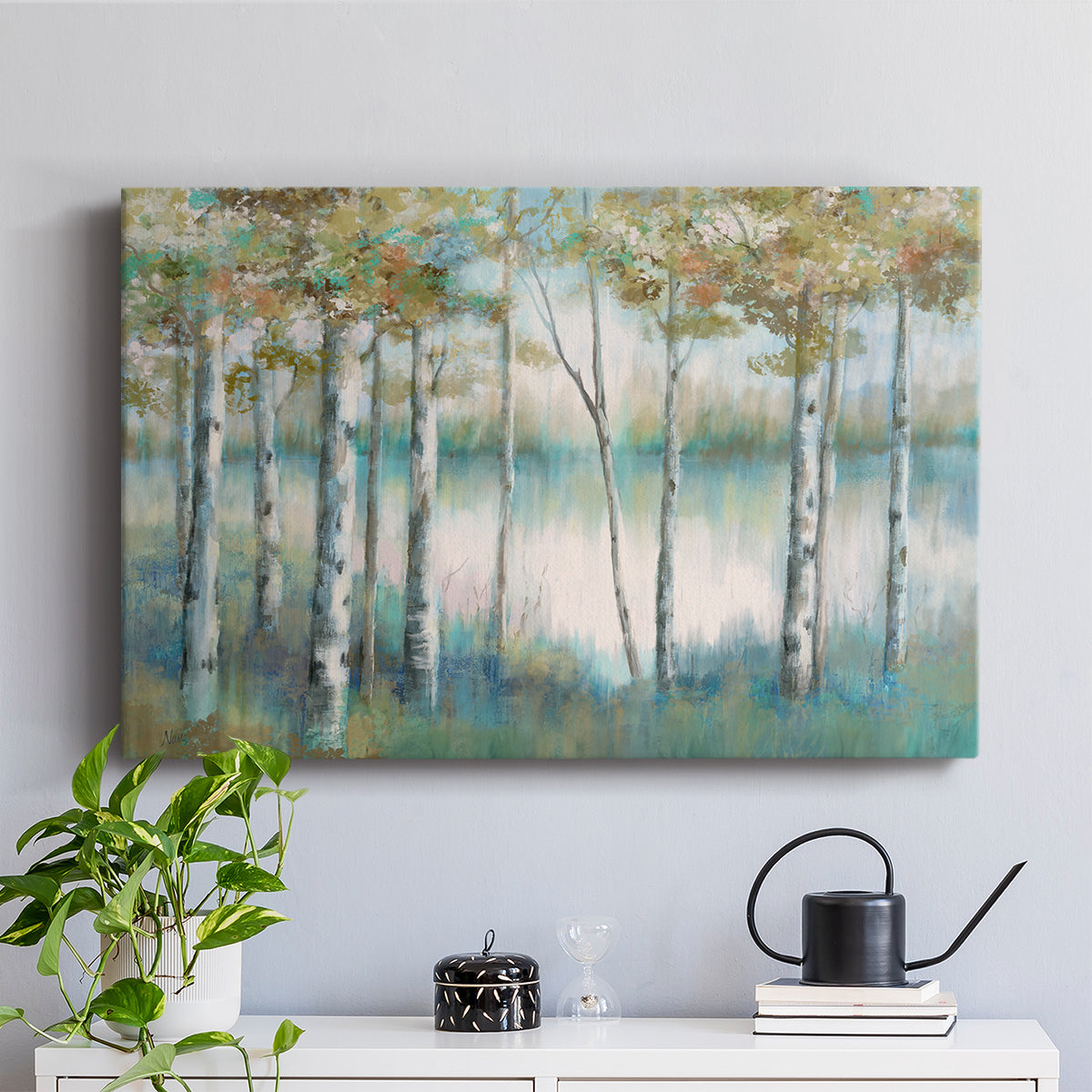 Aspen Lake - Canvas Art Print