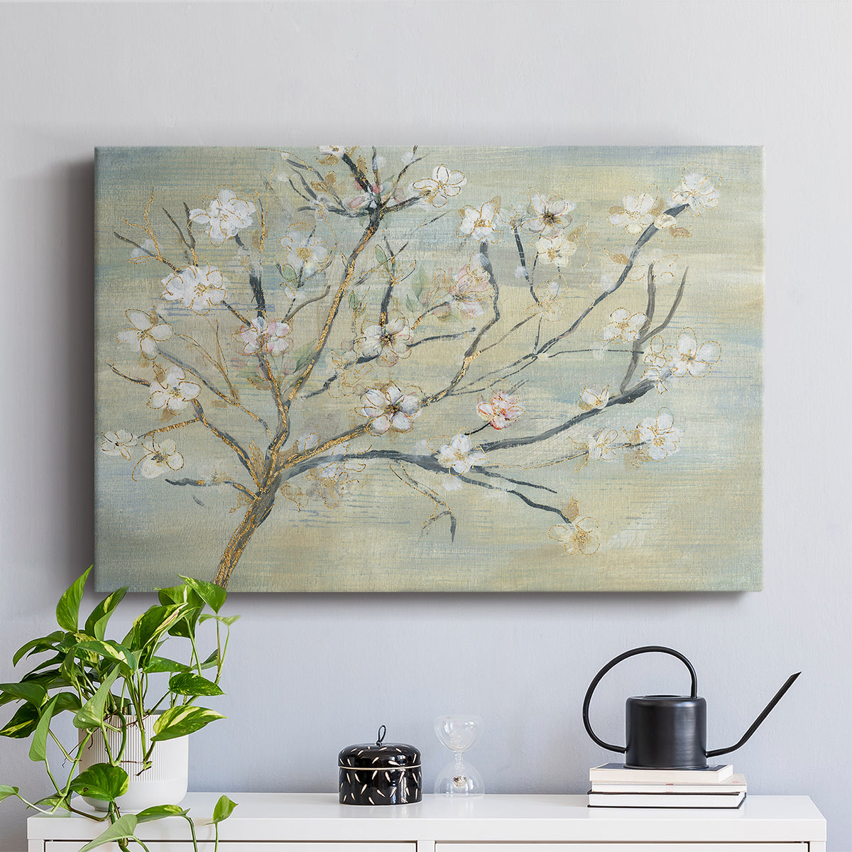 Blossoms & Spring Rain - Canvas Art Print