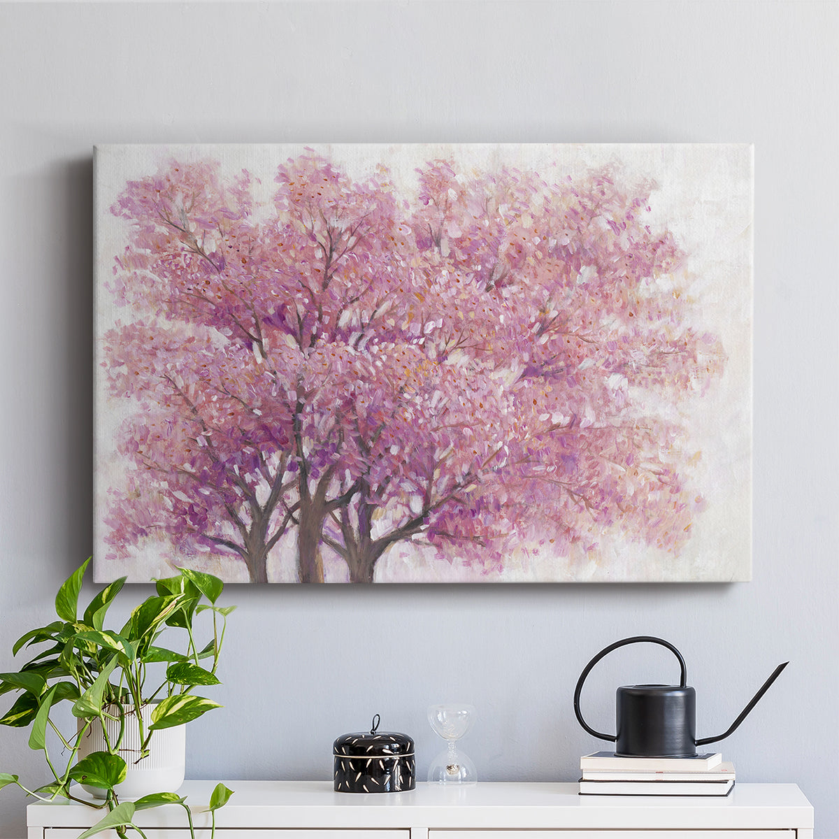 Pink Cherry Blossom Tree I - Canvas Art Print