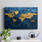 Impasto Map - Canvas Art Print