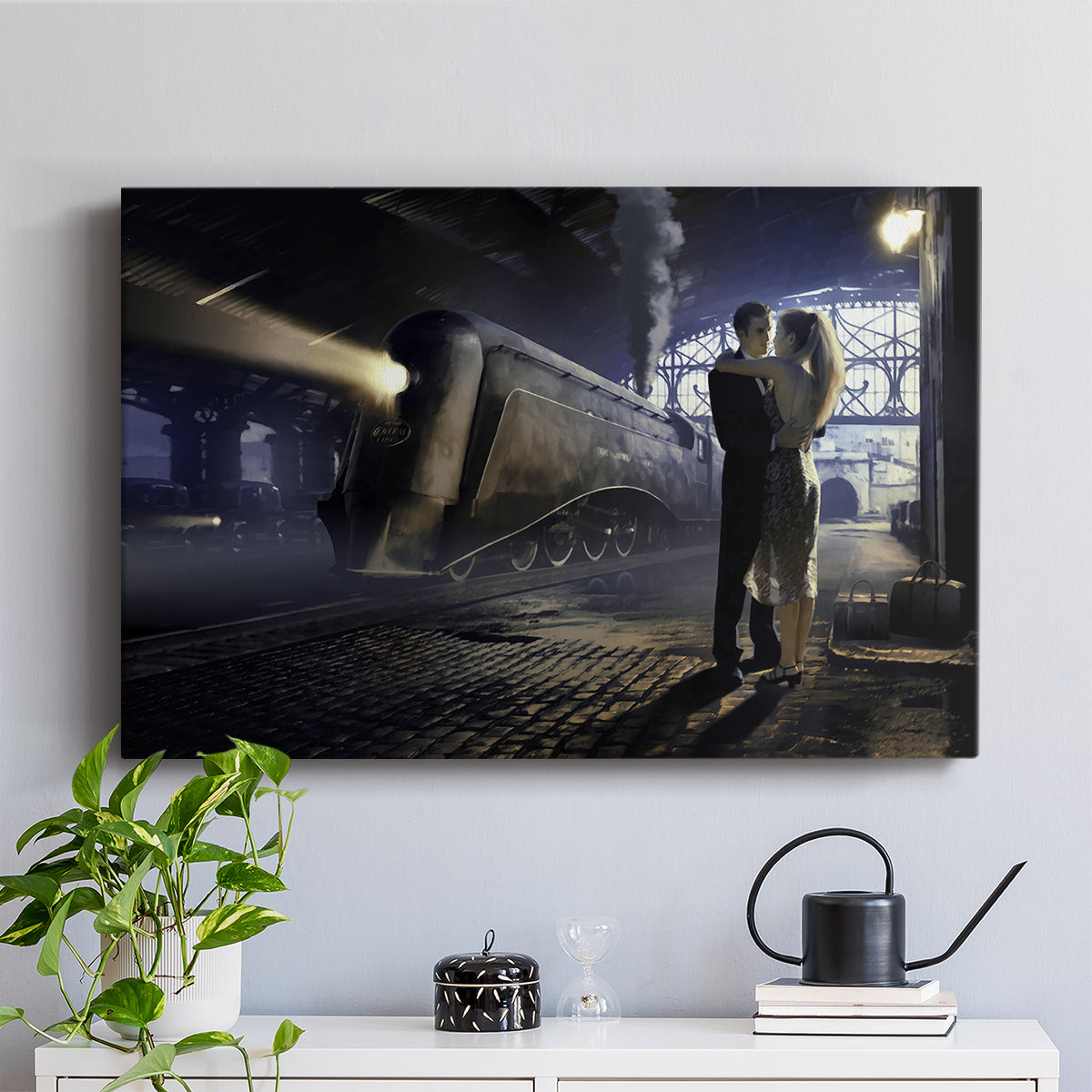 Train Depot - Canvas Art Print