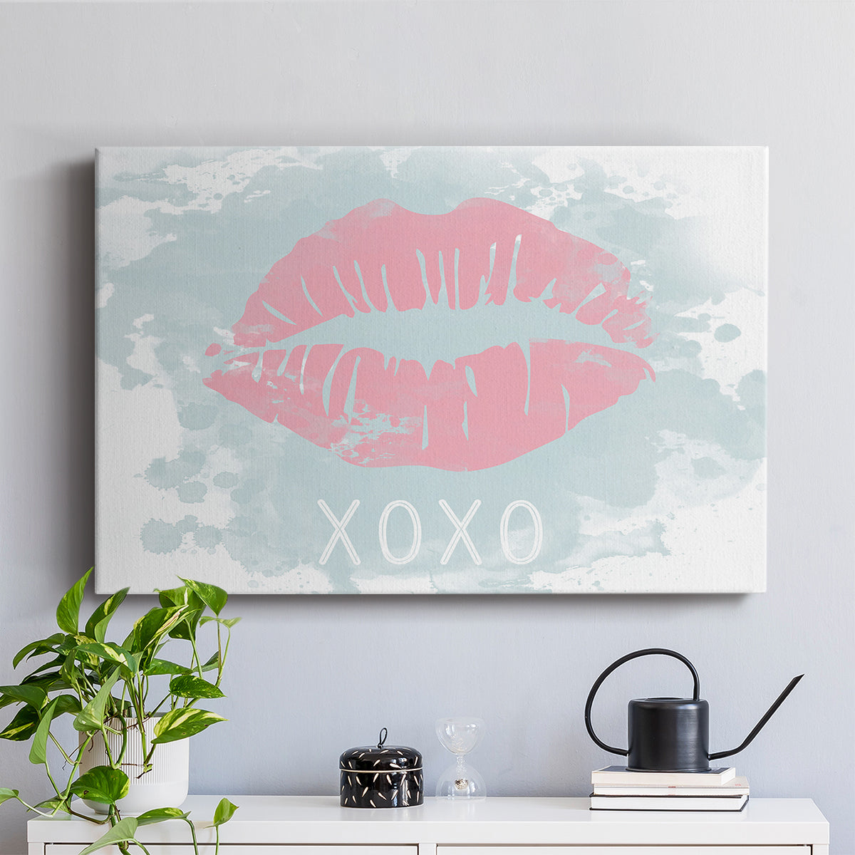 XOXO in Color - Canvas Art Print