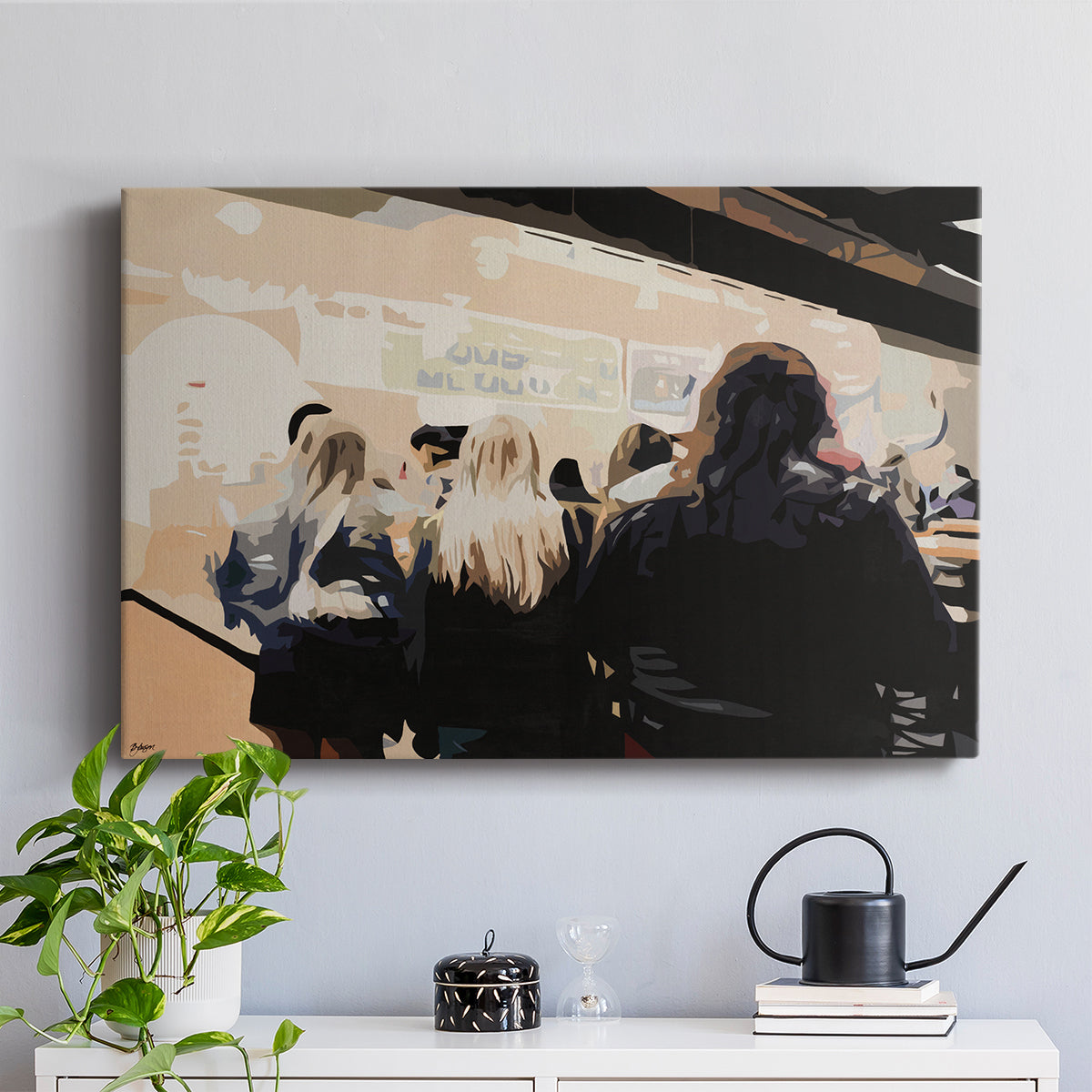 Late Night Queue - Canvas Art Print