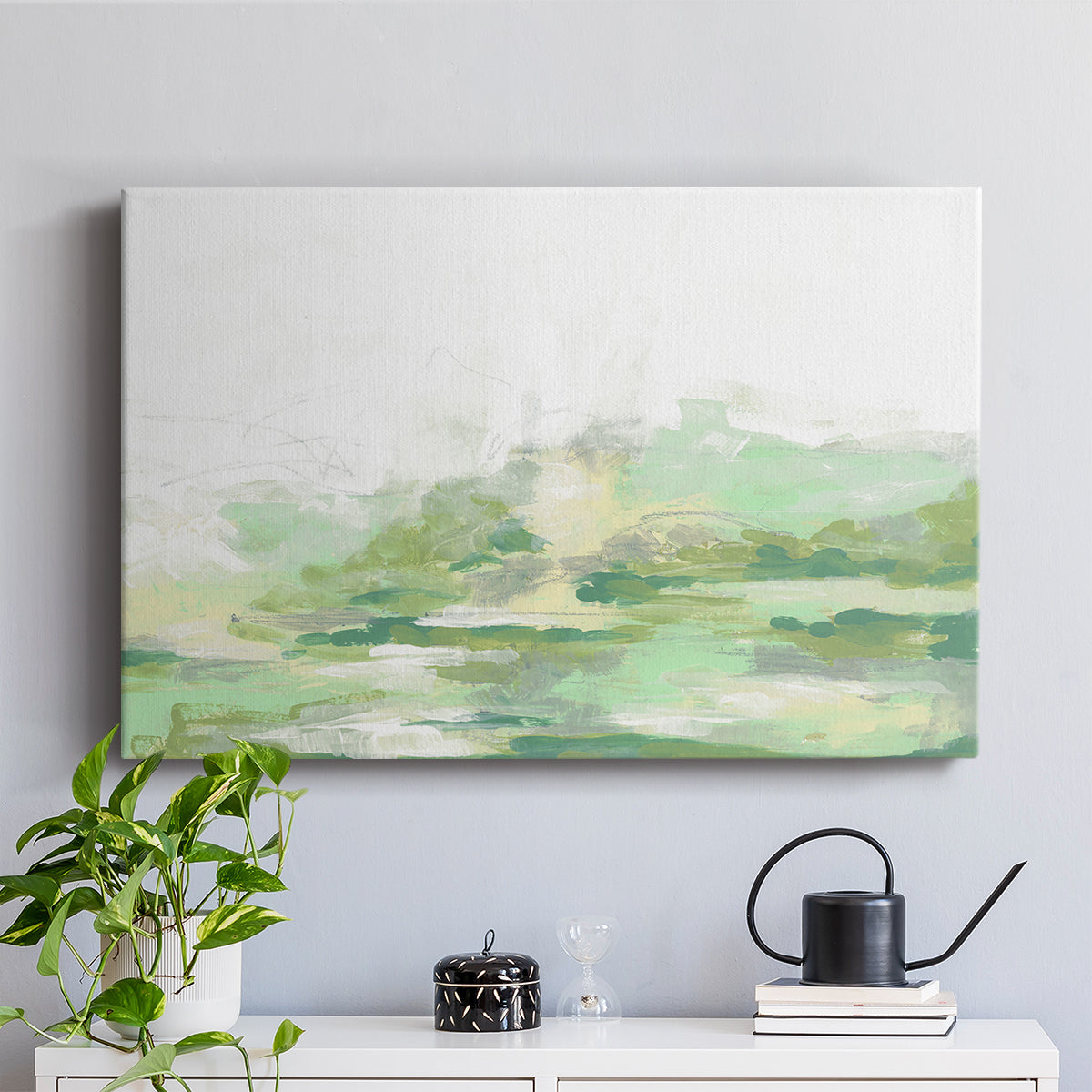 Green Mist Vista II - Canvas Art Print