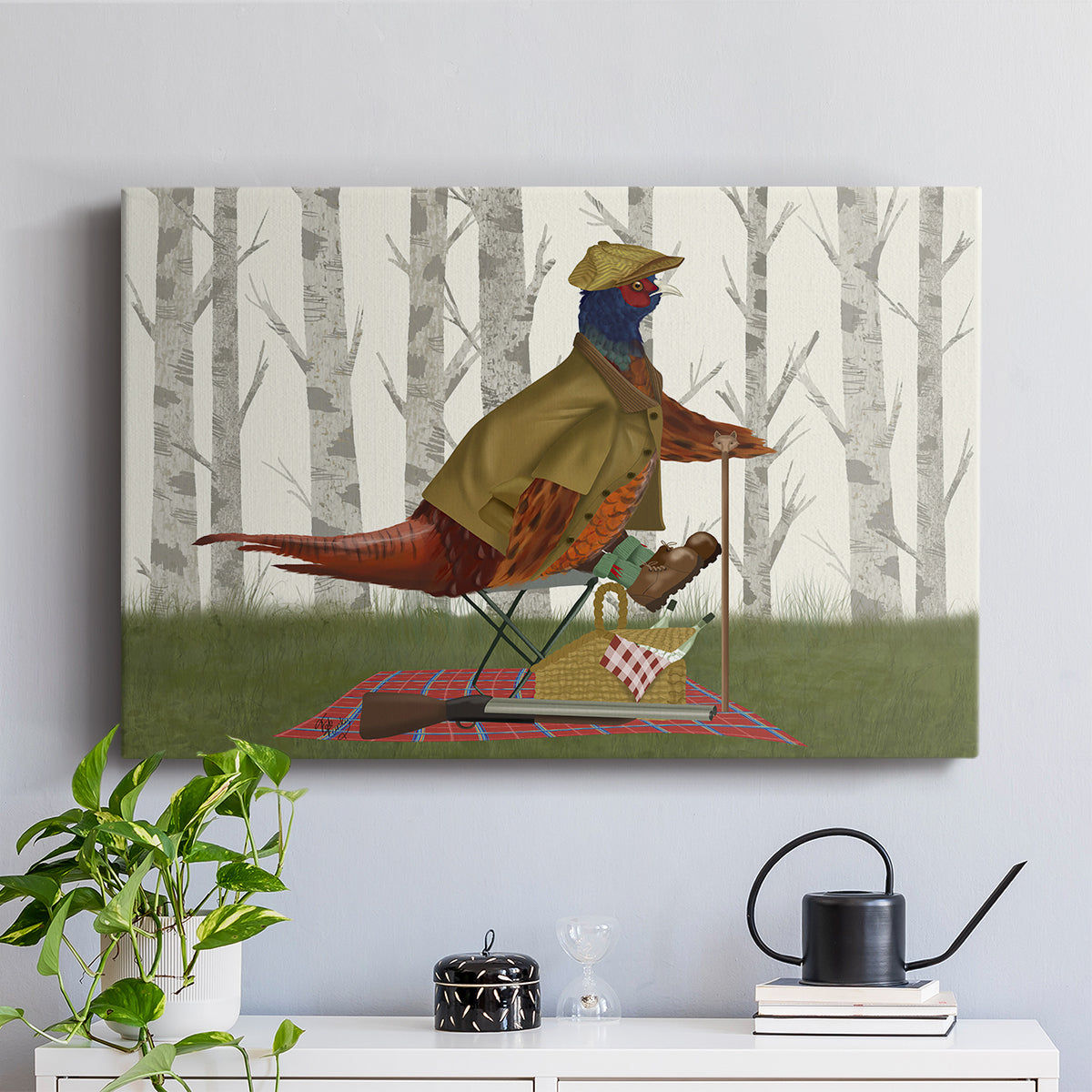Pheasant Shooting Party 4 - Canvas Art Print