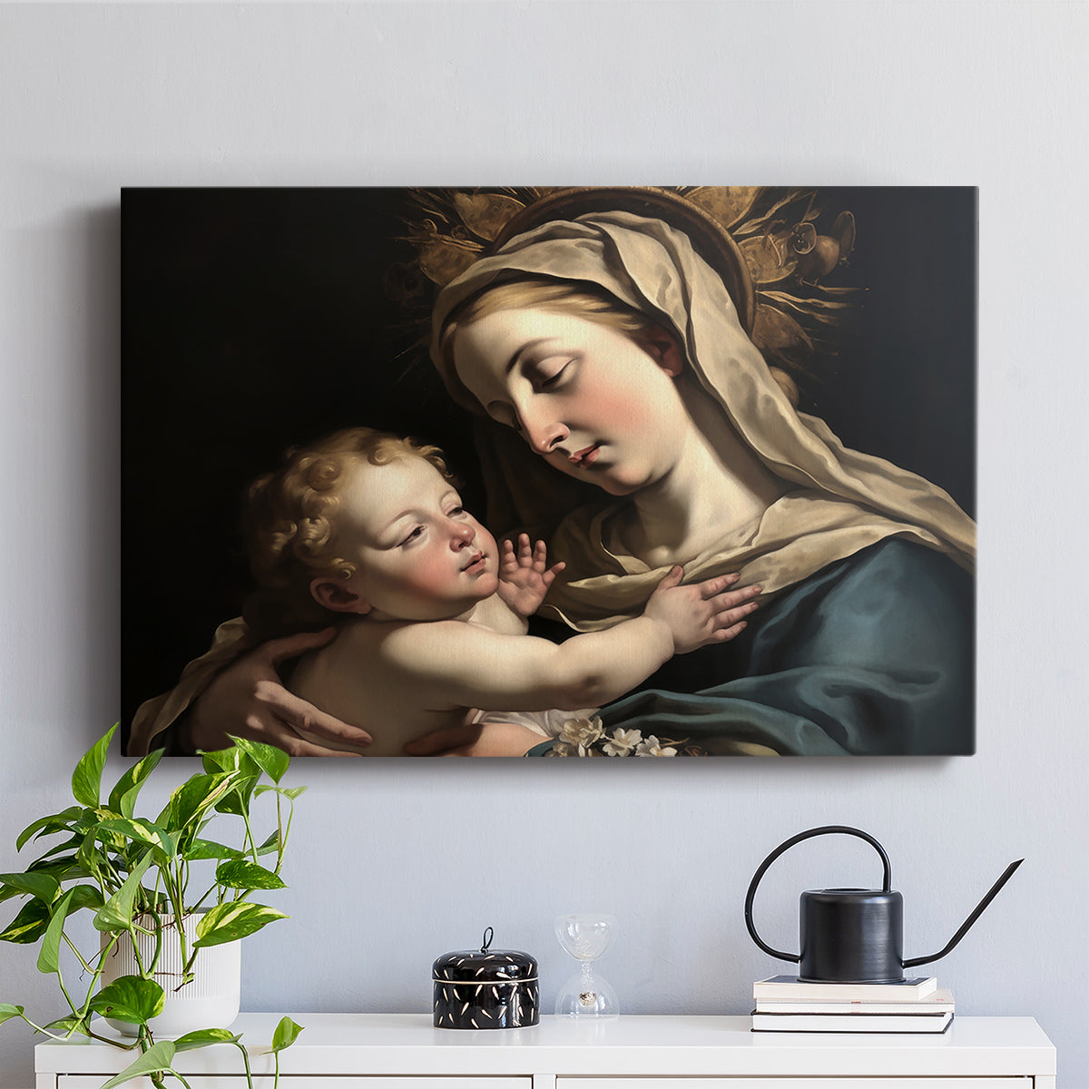 Madonna and Child LXXIII - Canvas Art Print