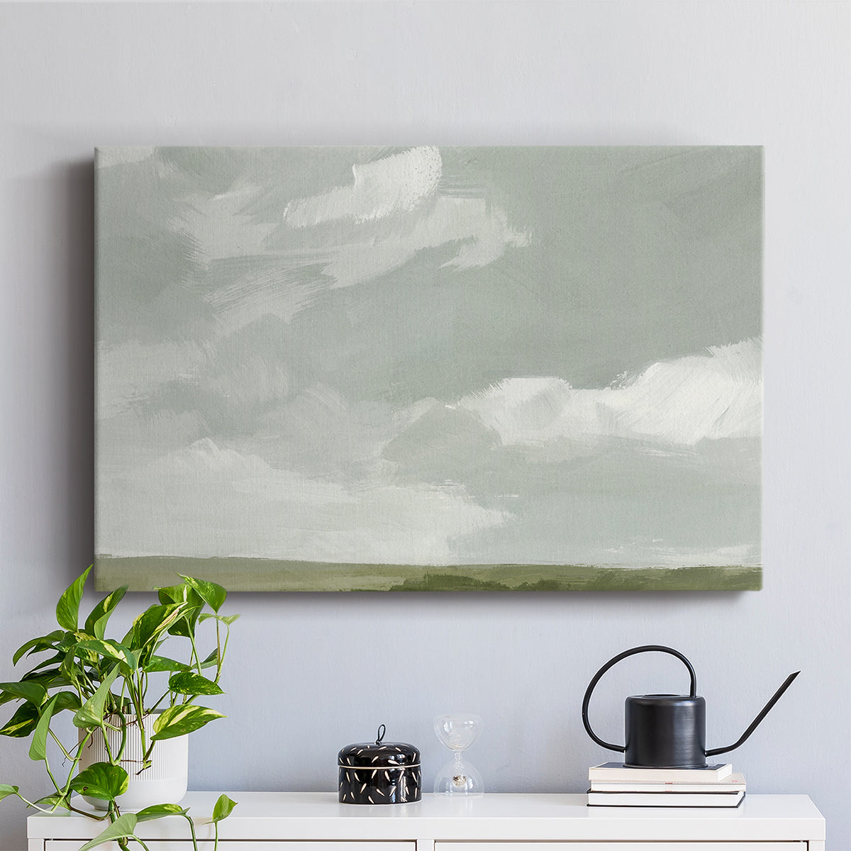 Gray Stone Sky II - Canvas Art Print