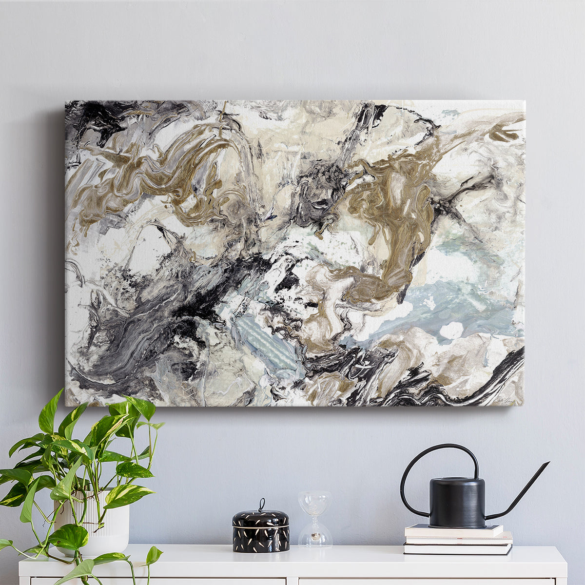 Marbelized Abstract - Canvas Art Print