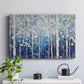 Blue Abstract Forest XXXVIII - Canvas Art Print