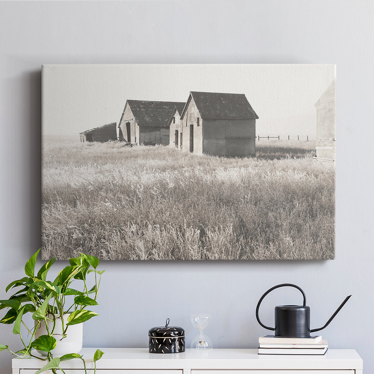 Neutral Barn - Canvas Art Print