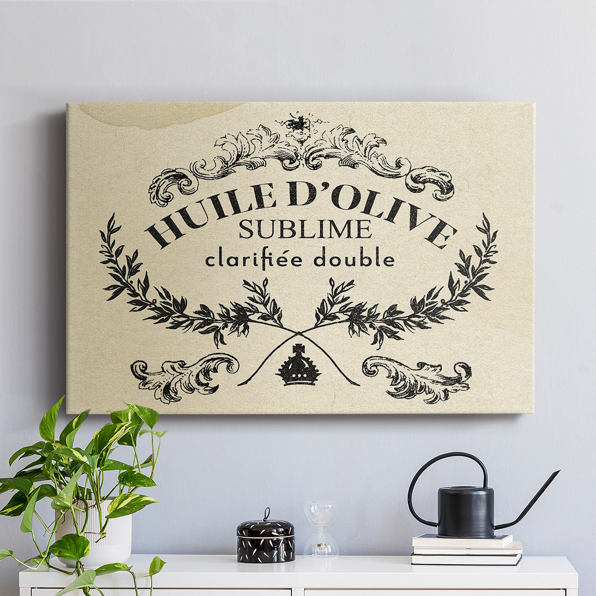 Antique French Label IV - Canvas Art Print