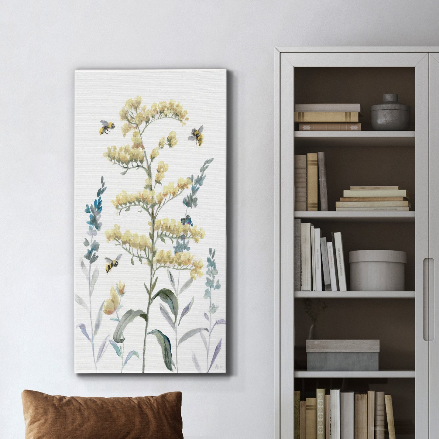 Bumble Bee Garden I - Canvas Art Print