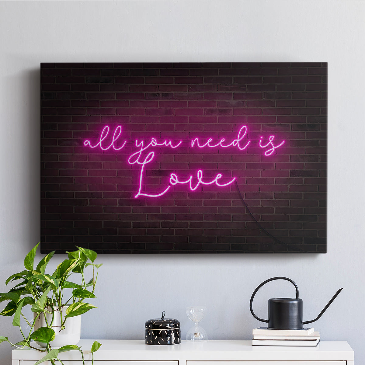 Neon Love I - Canvas Art Print