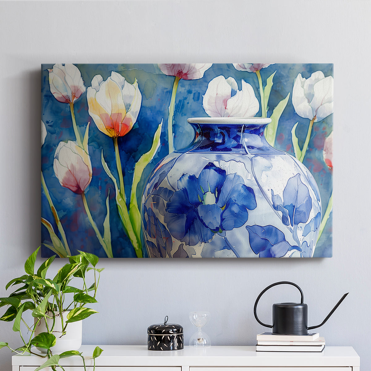 Floral Watercolor LII - Canvas Art Print