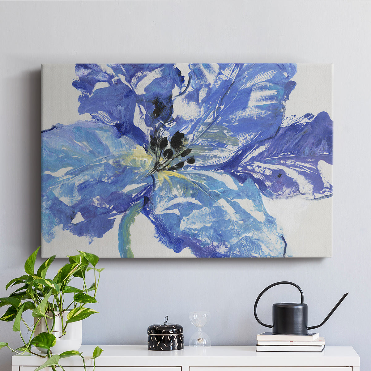 Fleur Bleue I - Canvas Art Print