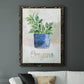 Potted Oregano - Premium Canvas Framed in Barnwood - Ready to Hang