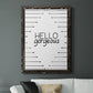 Hello Gorgeous - Premium Canvas Framed in Barnwood - Ready to Hang