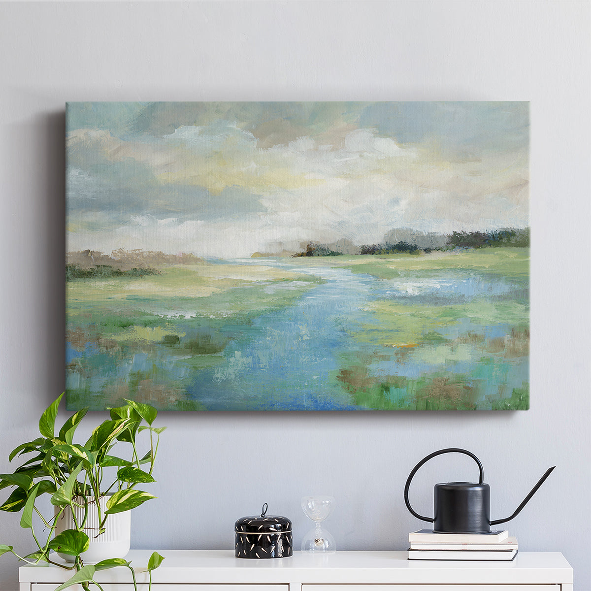 Winding Stream - Canvas Art Print