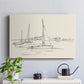 Coastal Contour Sketch I - Canvas Art Print