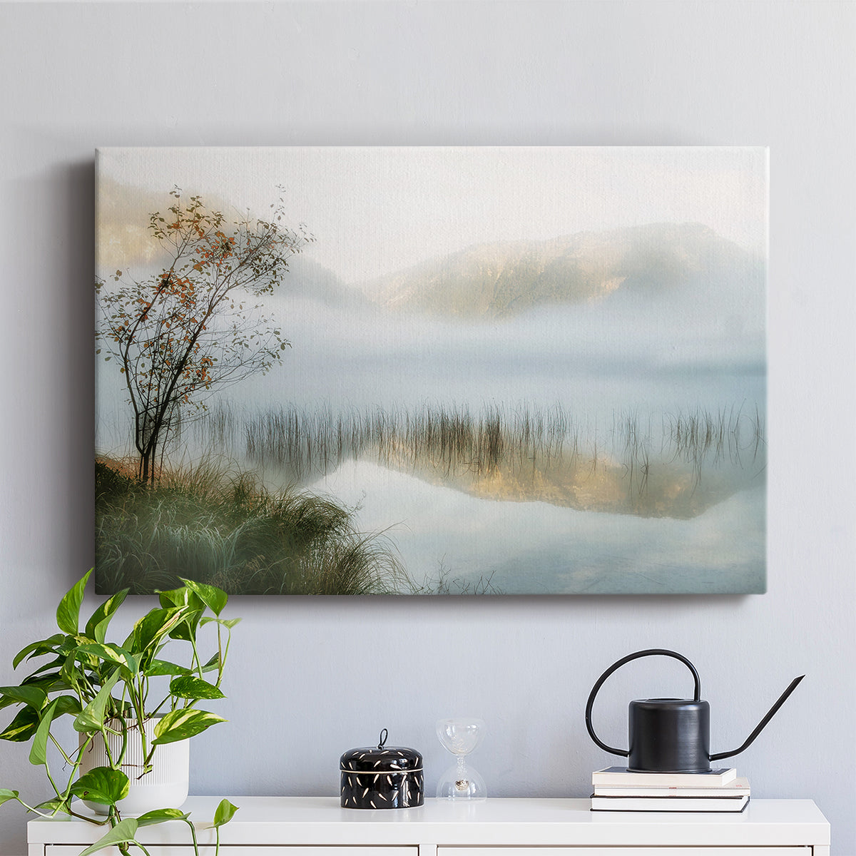 Golden Mirror of October - Canvas Art Print
