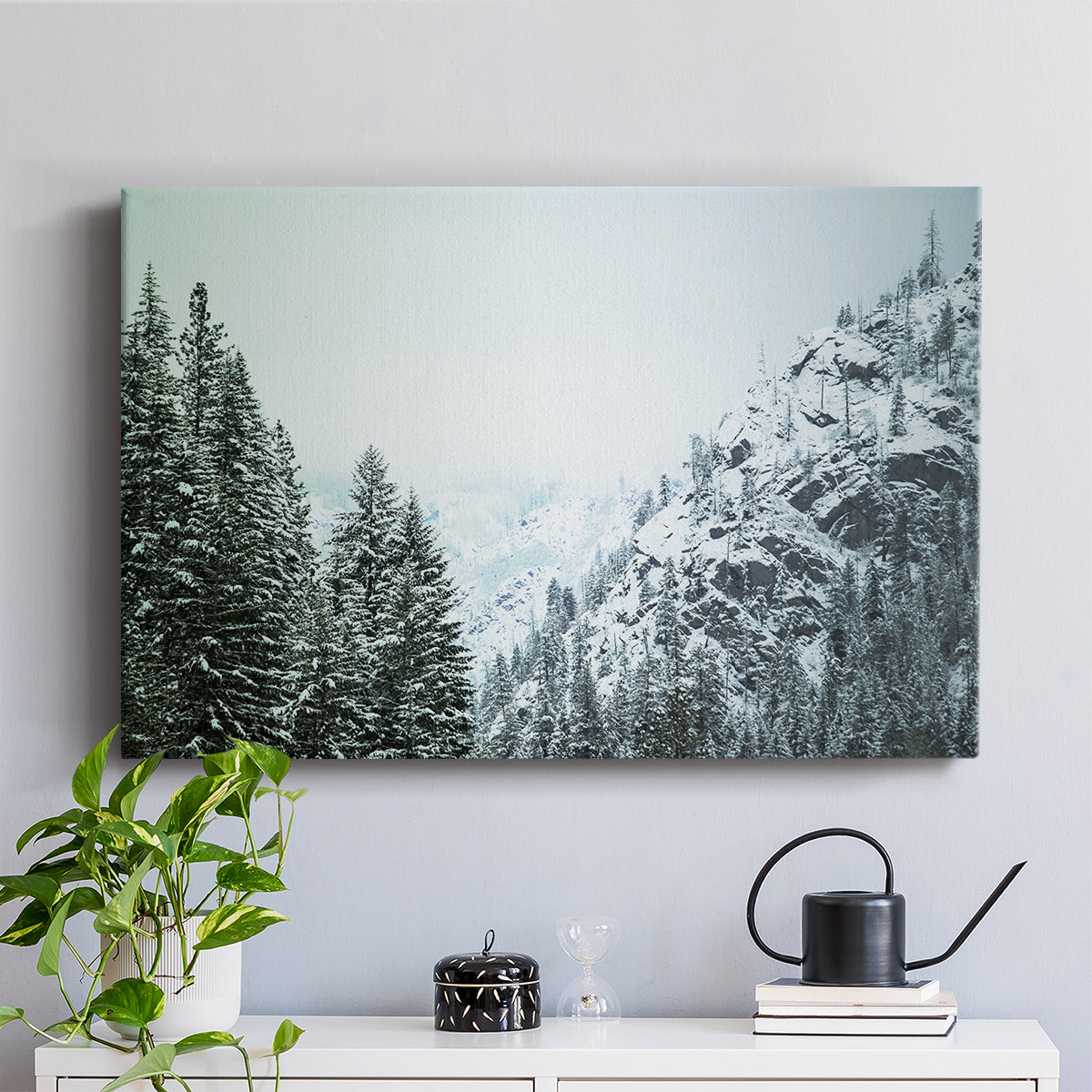 Snowfall in Cascadia II V1 - Canvas Art Print