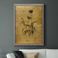 Gold Sketch Botanical I - Premium Canvas Framed in Barnwood - Ready to Hang