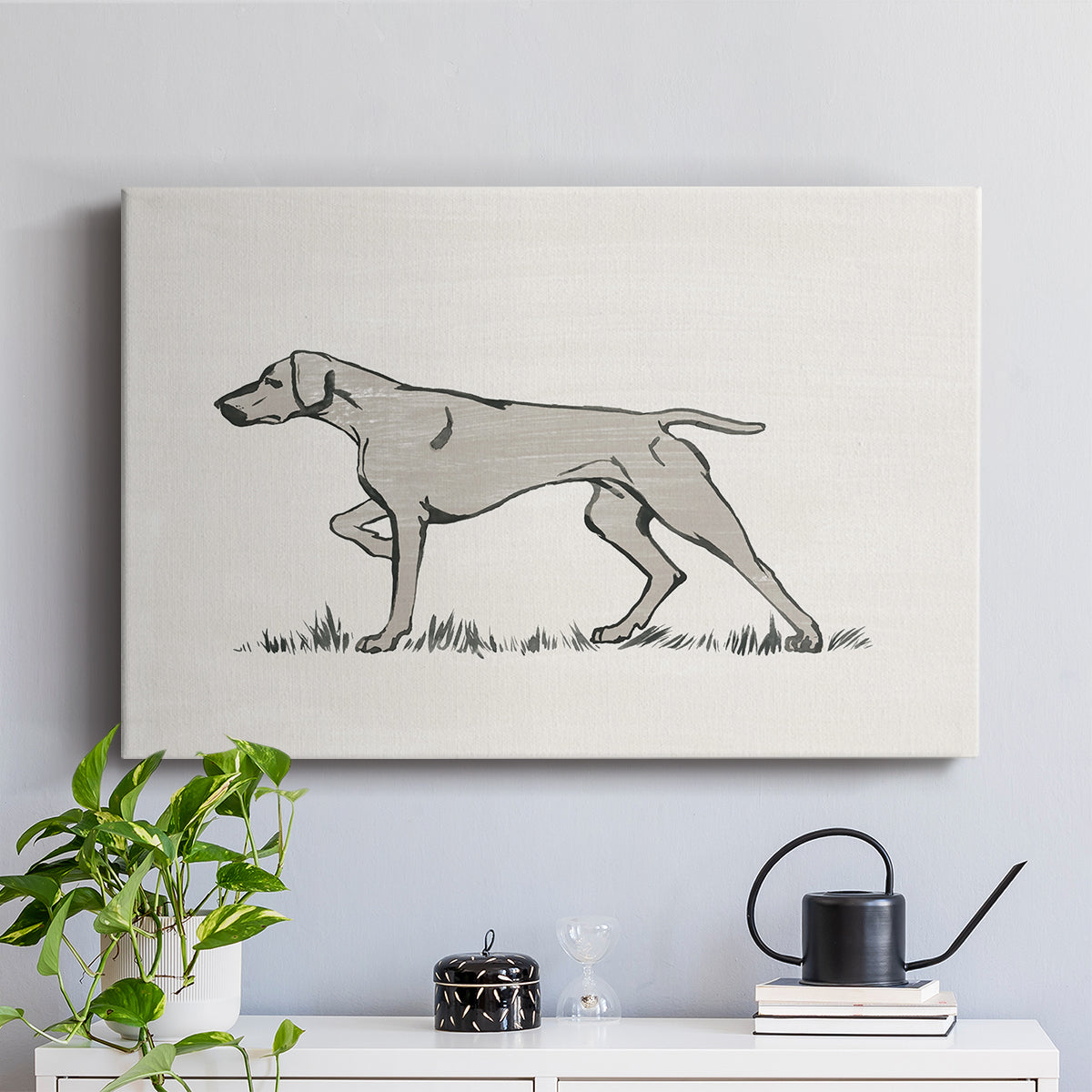 Neutral Pointer II - Canvas Art Print