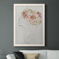 Fashion Floral Silhouette II - Barnwood Framed Canvas Print