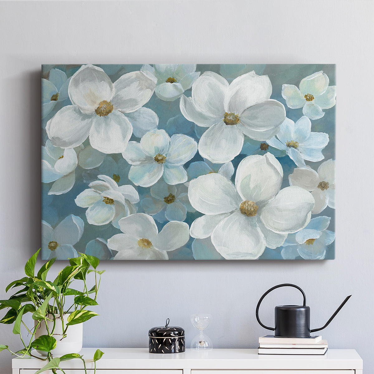 White Expression - Canvas Art Print