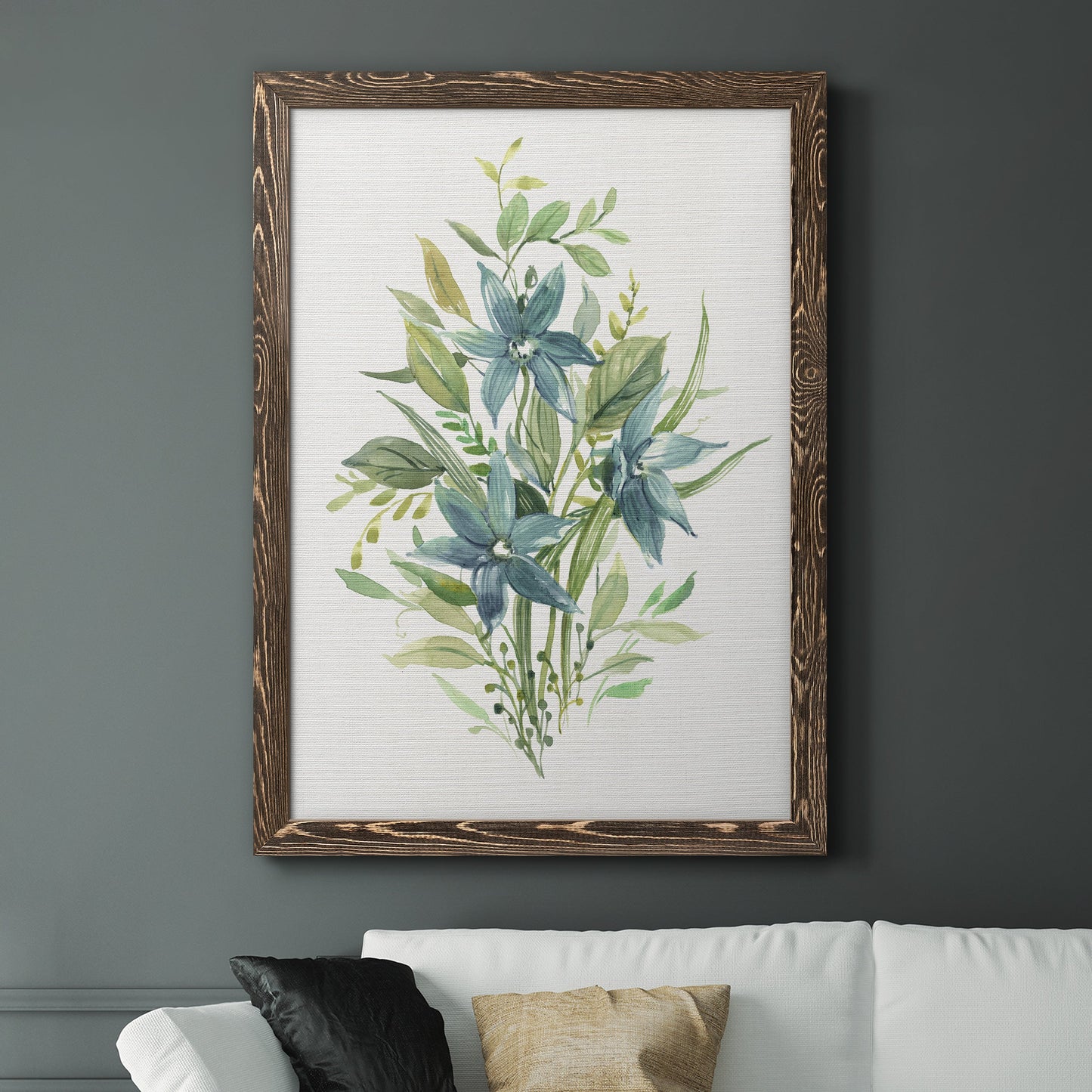 Greenery I - Premium Canvas Framed in Barnwood - Ready to Hang