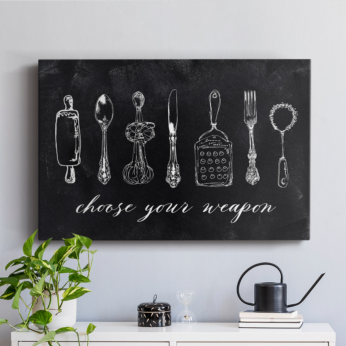 Choose Your Weapon - Canvas Art Print