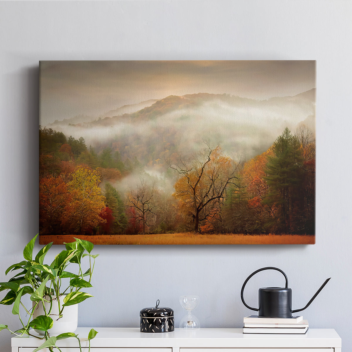 Photography Study Autumn Mist - Canvas Art Print