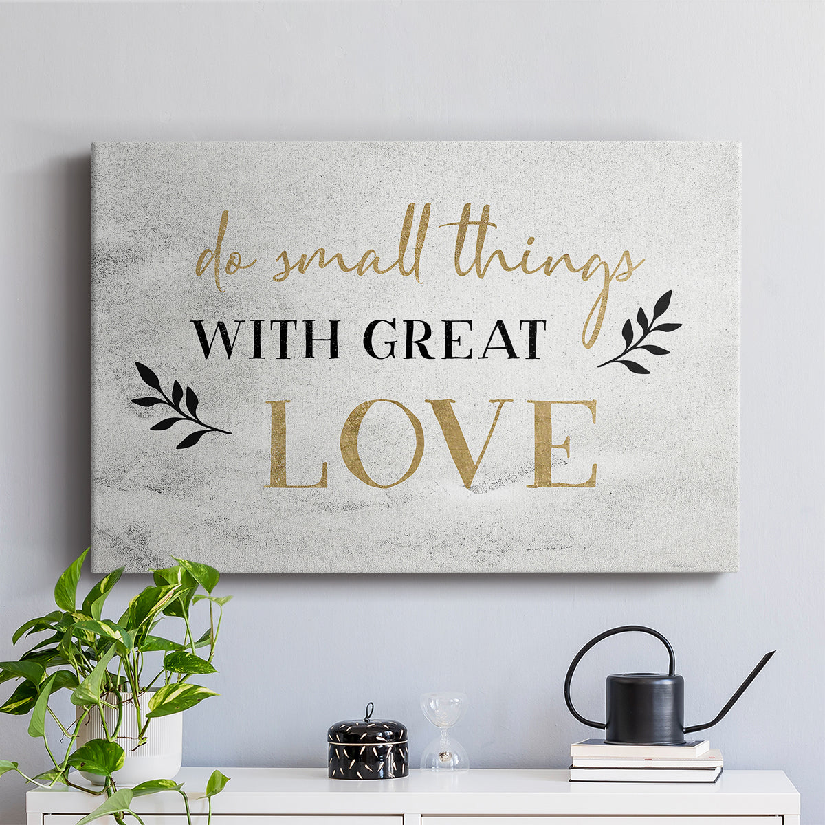 Small Things Gold - Canvas Art Print