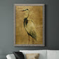 Gold Crane at Dusk II - Premium Canvas Framed in Barnwood - Ready to Hang