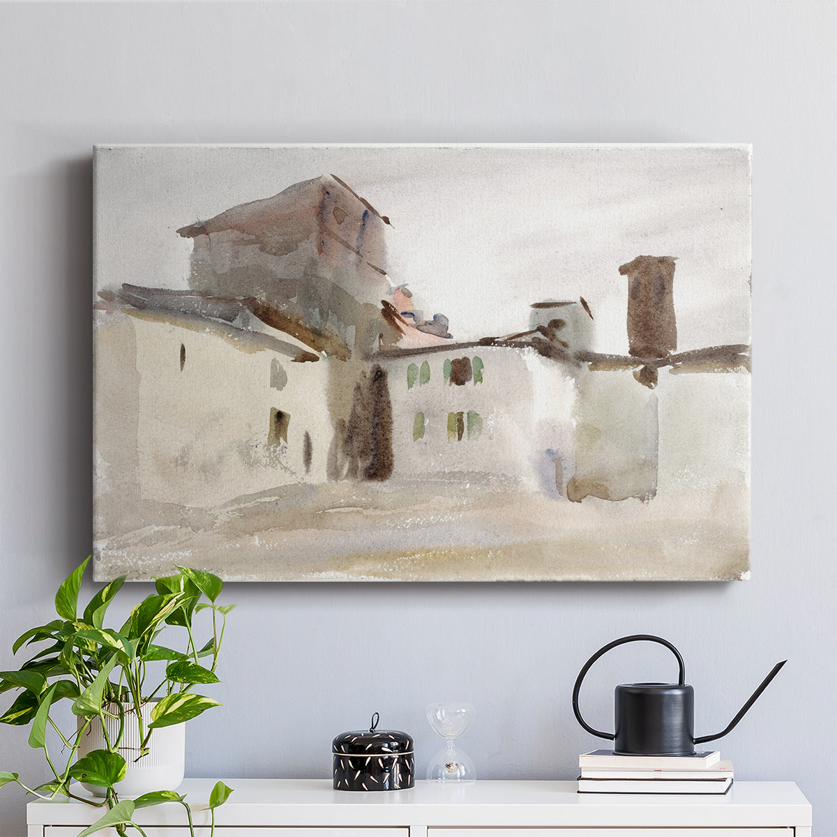 Vintage Village XXVII - Canvas Art Print