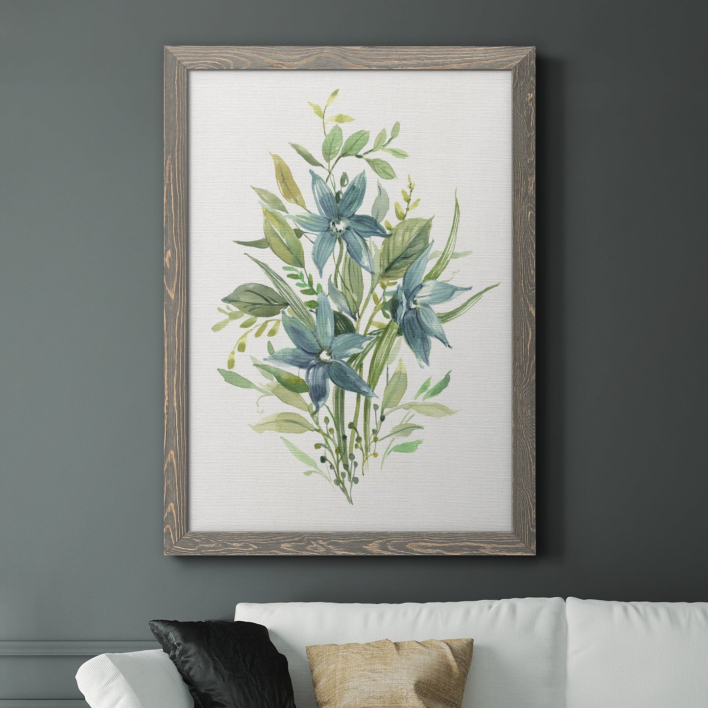 Greenery I - Premium Canvas Framed in Barnwood - Ready to Hang