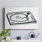 Vinyl Sketch - Canvas Art Print