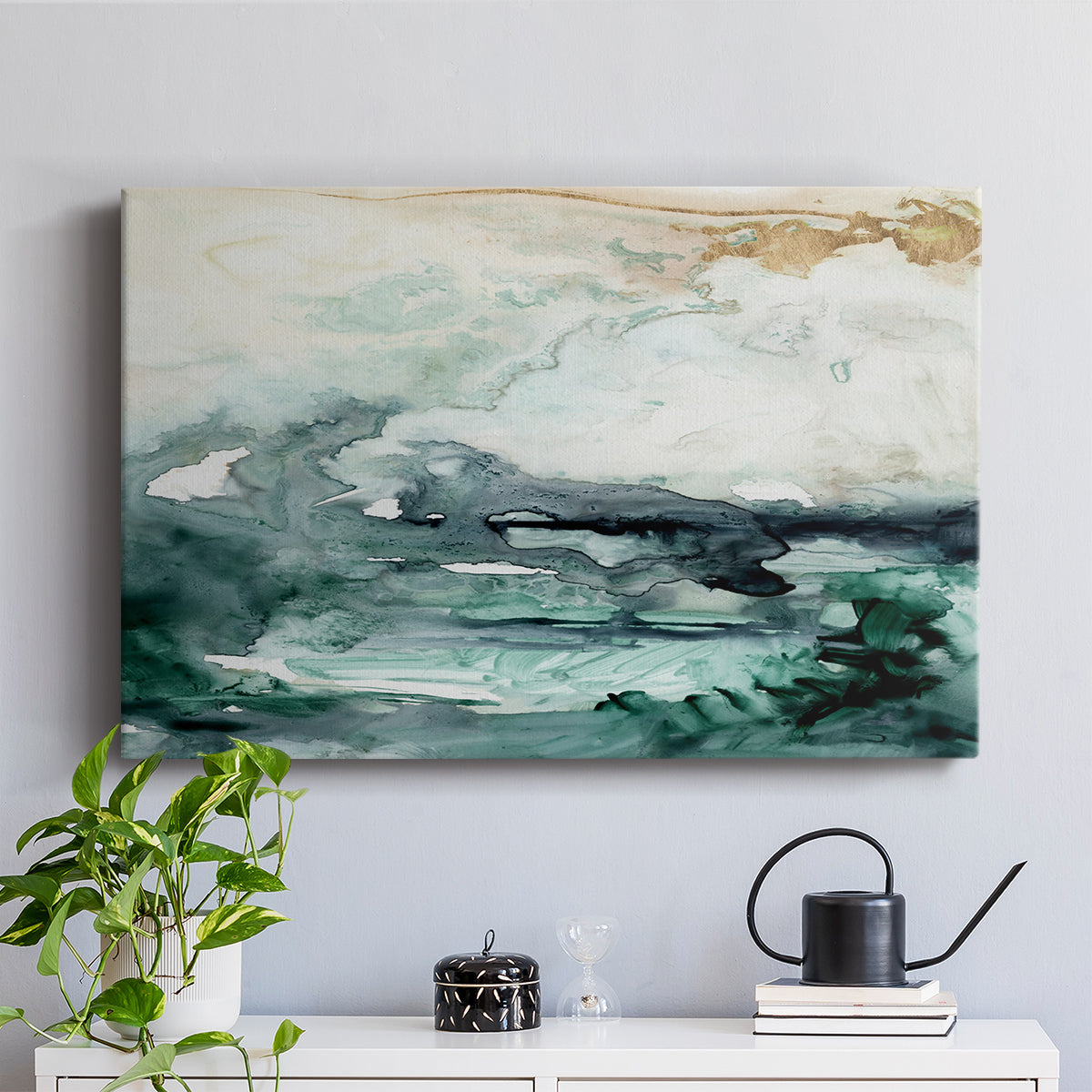 Sea Foam Flow I - Canvas Art Print