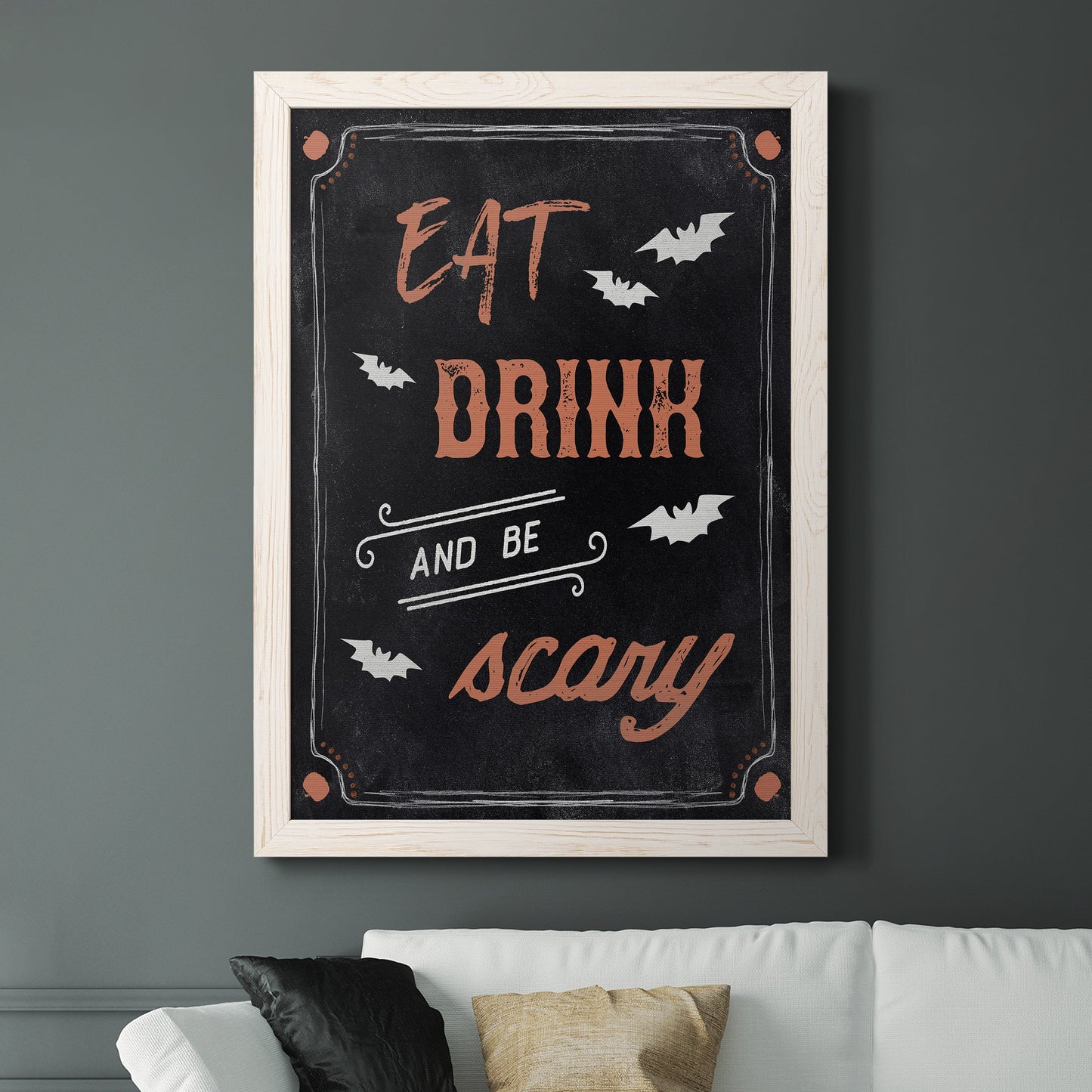 Be Scary - Premium Canvas Framed in Barnwood - Ready to Hang