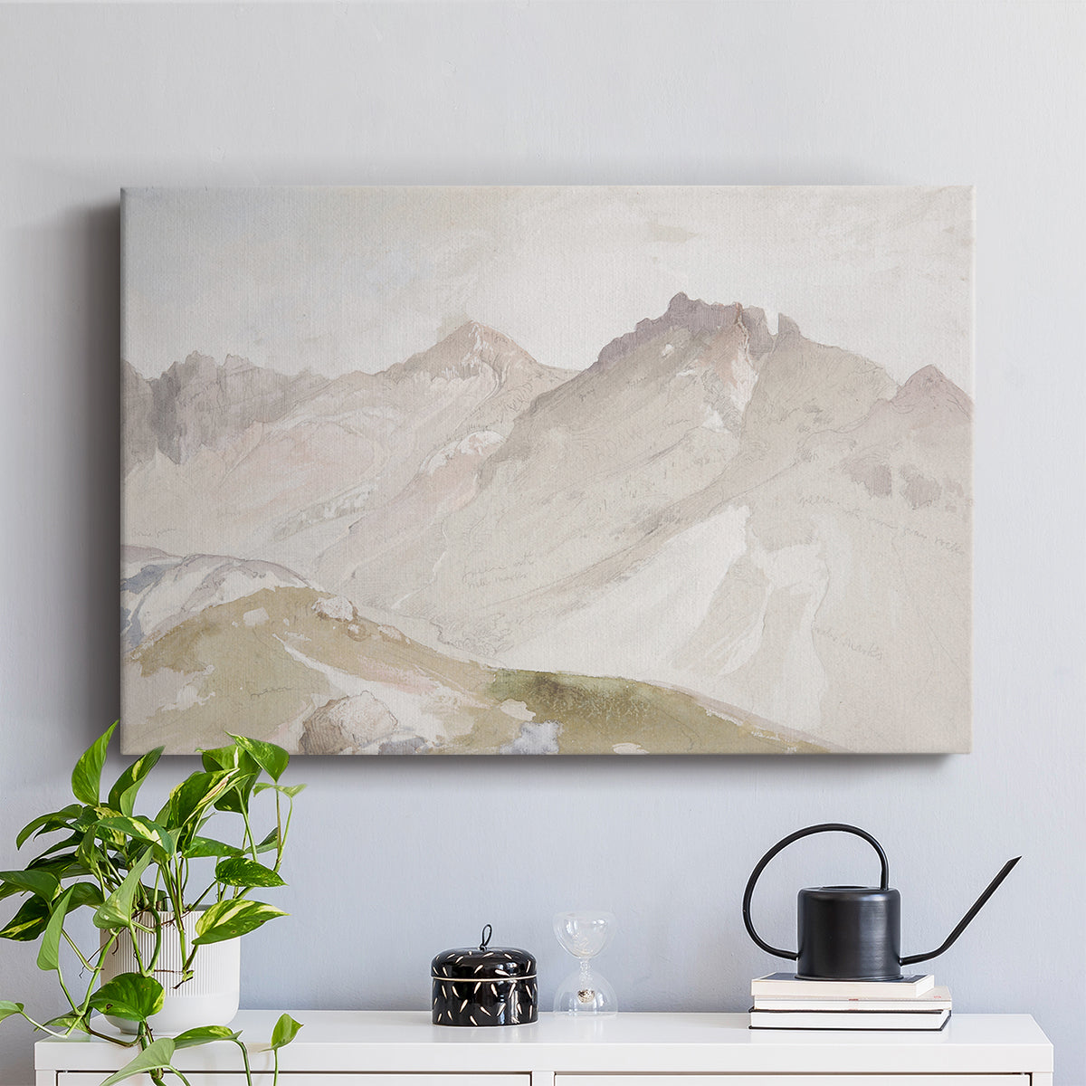 Watercolor Mountain X - Canvas Art Print